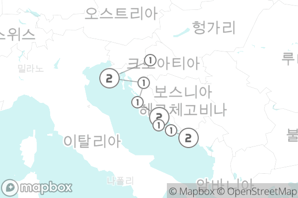 크로아티아 해안 일주 대표 이미지