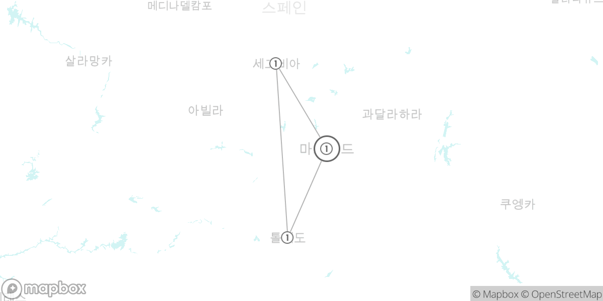 마드리드와 중세 시간여행, 톨레도 & 세고비아 핵심 코스 루트 지도