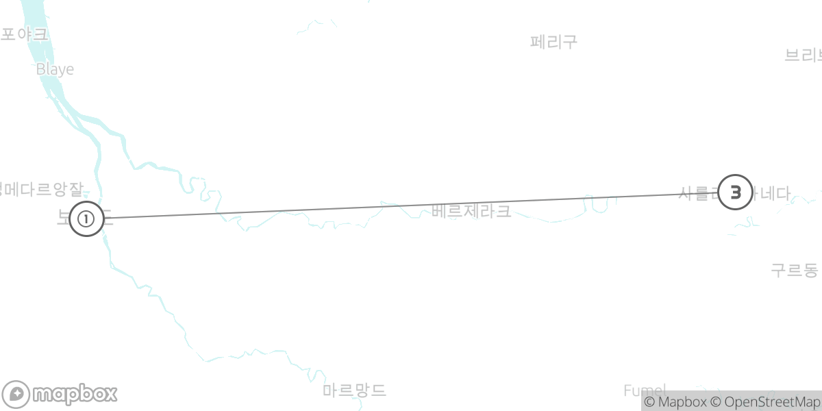 보르도 와인과 도르도뉴 중세마을 핵심 탐방 루트 지도