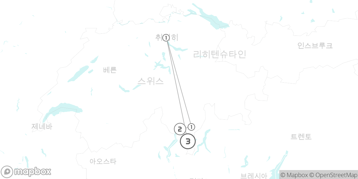 티치노 완전 정복! 3대 도시 핵심 루트 루트 지도