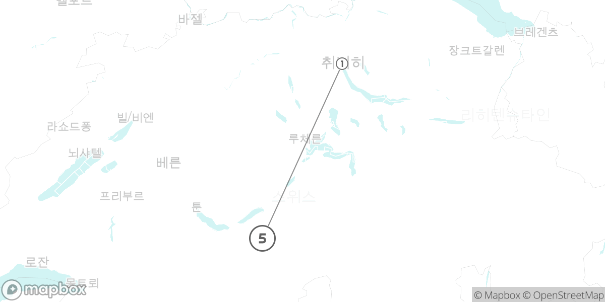 하이커의 천국, 그린델발트 완전 정복 8일 루트 지도