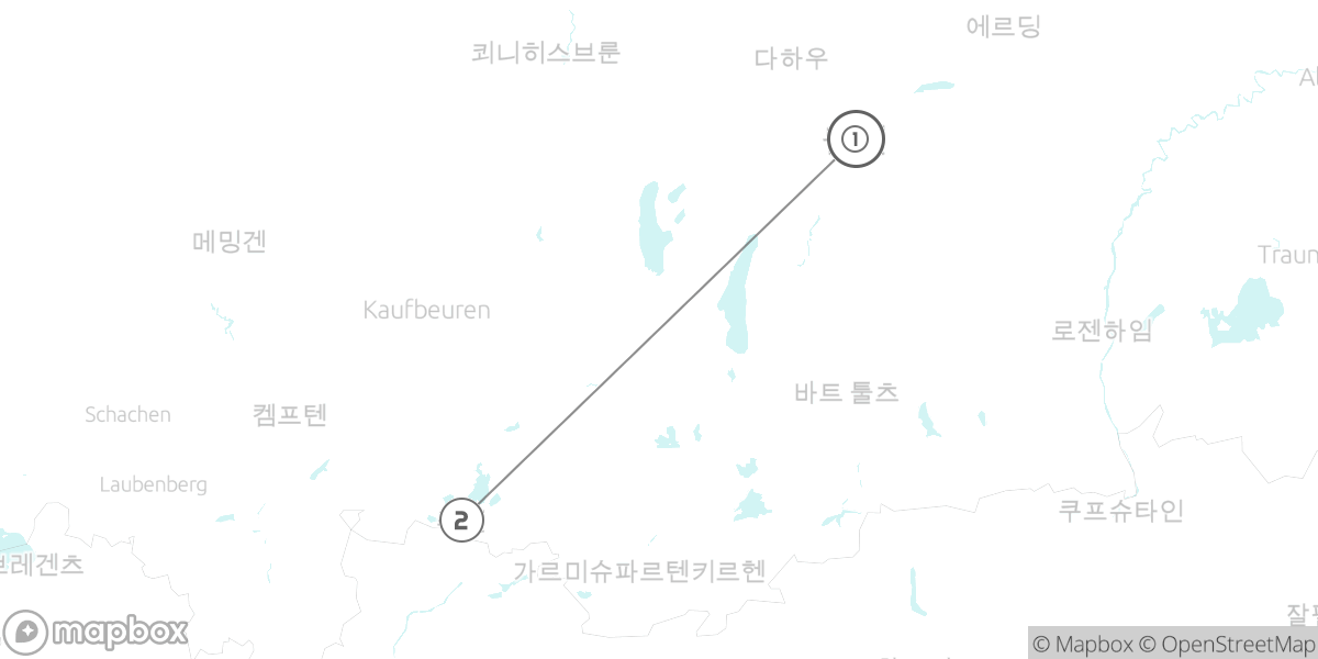 바이에른 핵심 정복: 뮌헨과 노이슈반슈타인 성 루트 지도