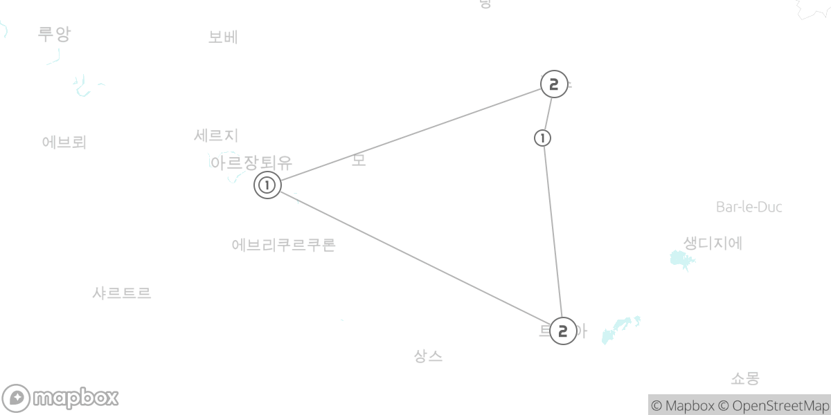 샴페인 로드, 스파클링 기포처럼 빛나는 8박 9일 루트 지도