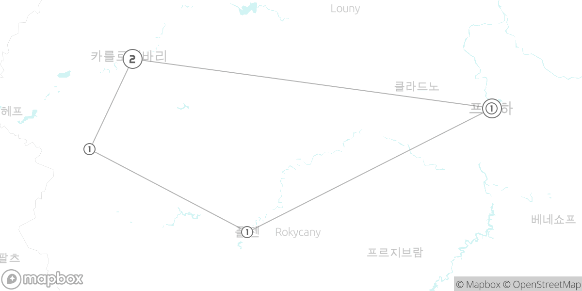 서부 보헤미아의 정석, 스파 트라이앵글과 필스너 맥주 루트 지도