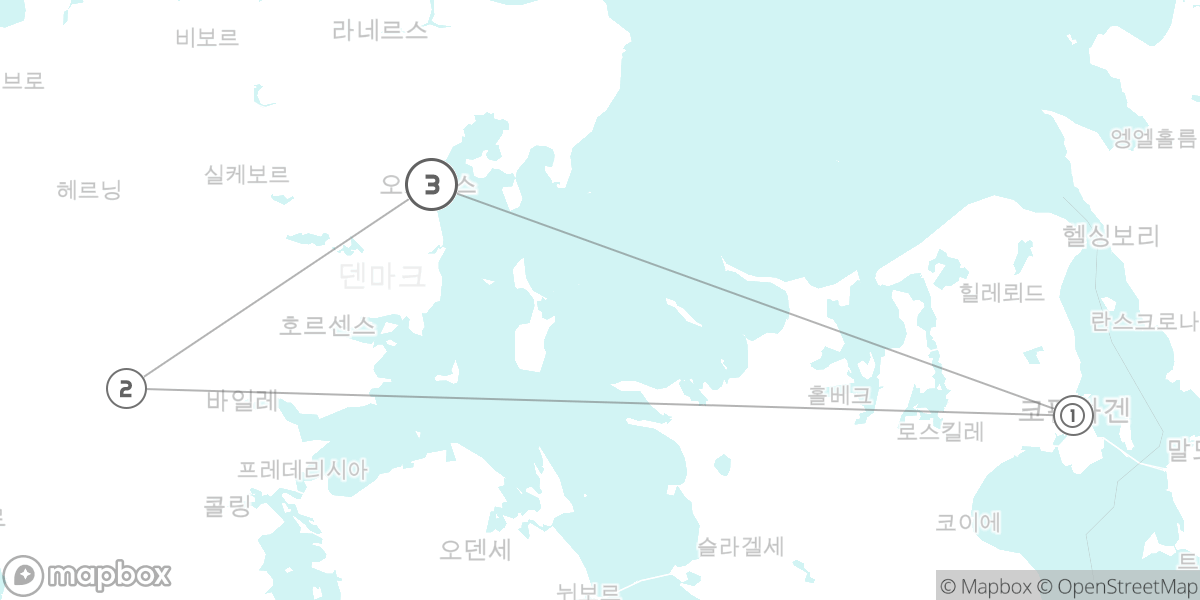 윌란 반도 핵심 정복: 예술, 역사, 동심의 세계로 루트 지도