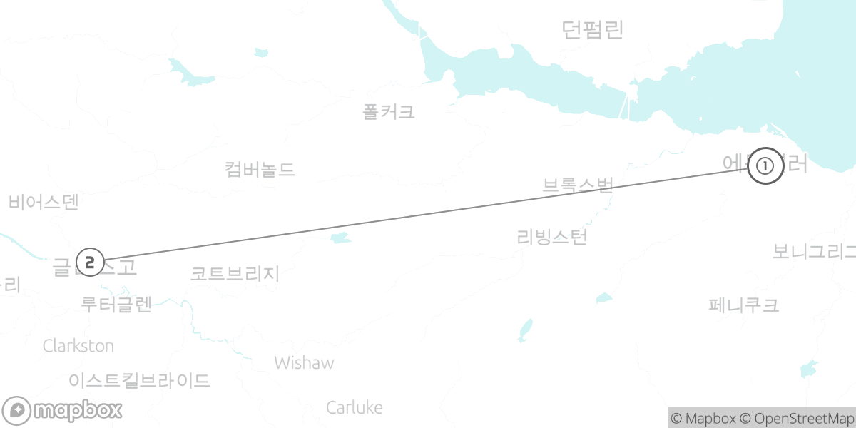 스코틀랜드 첫걸음, 에든버러와 글래스고 핵심 코스 루트 지도
