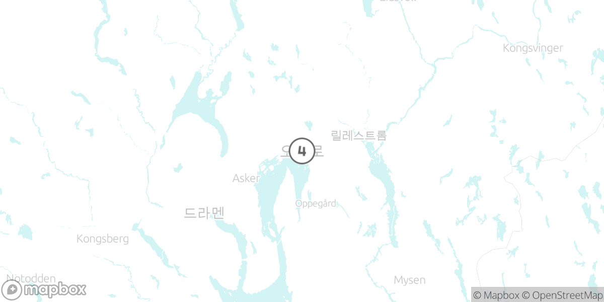 오슬로 완전 정복, 4박 5일 핵심 코스 루트 지도