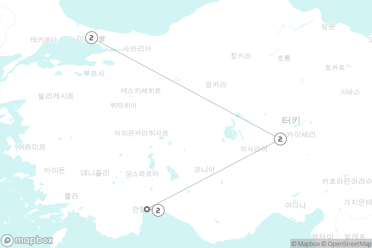 7일 루트 지도
