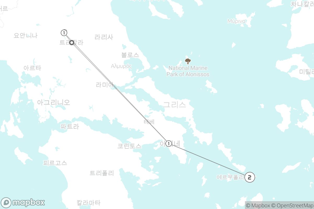 7일 루트 지도