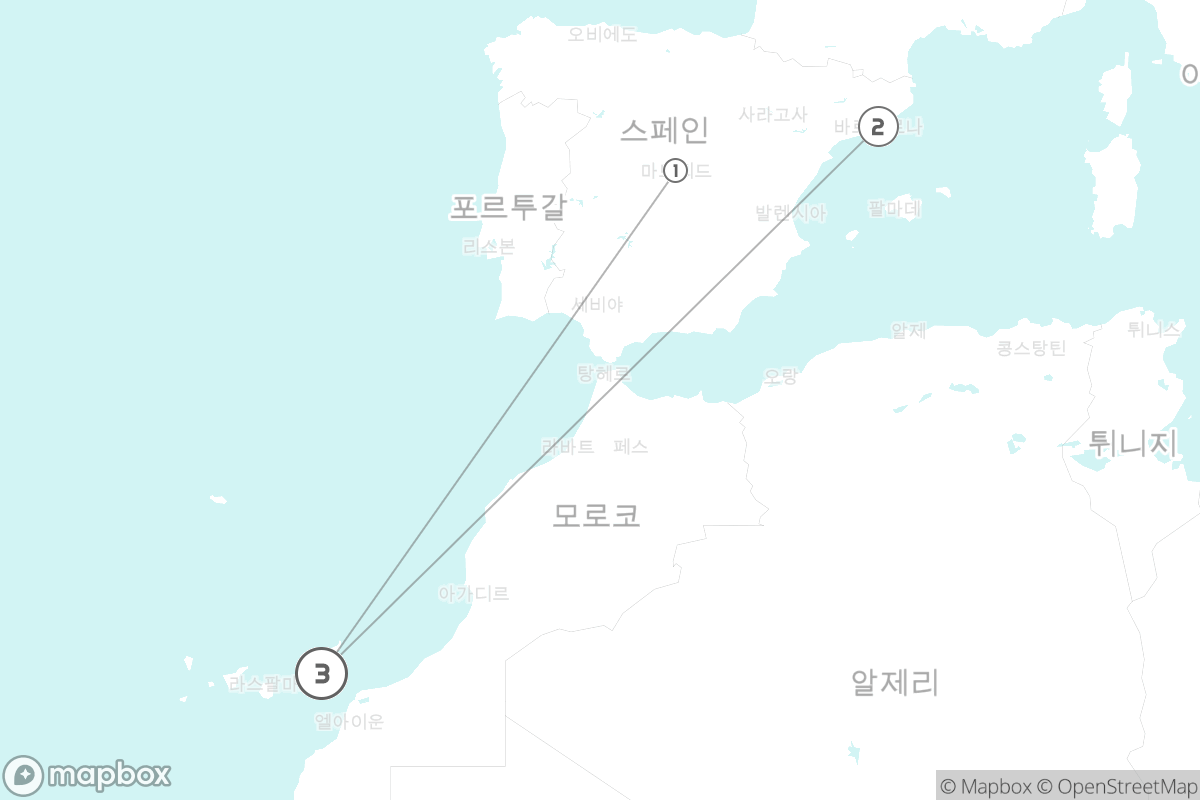 7일 루트 지도