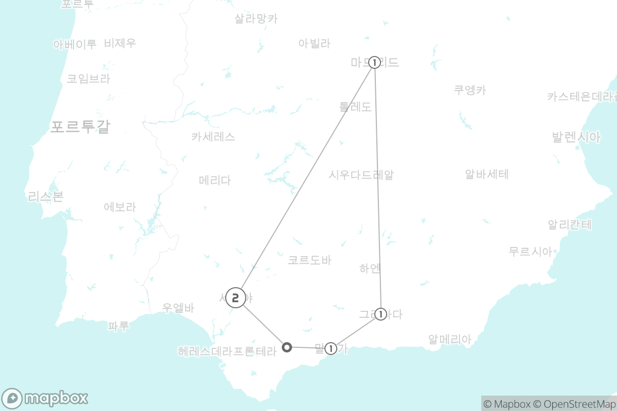 7일 루트 지도