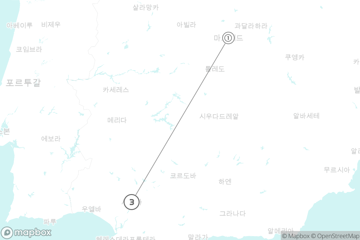 7일 루트 지도