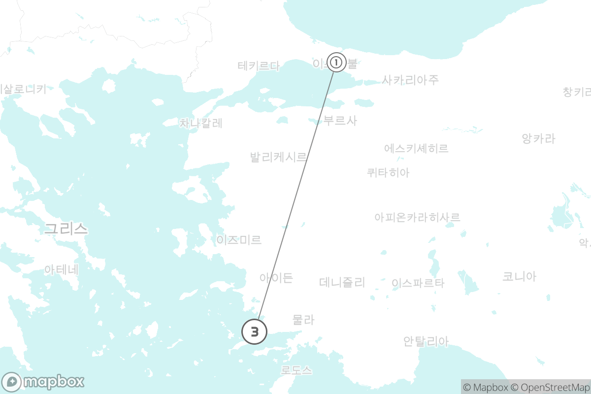 7일 루트 지도