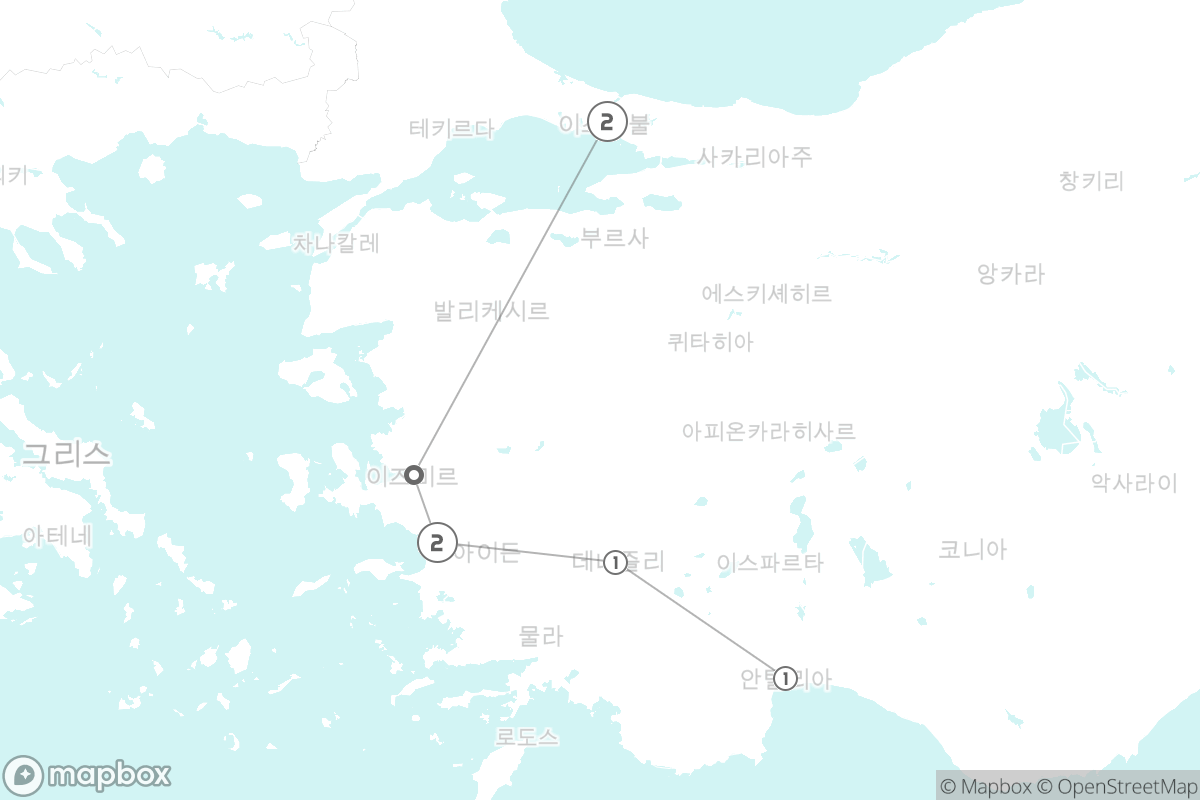 7일 루트 지도