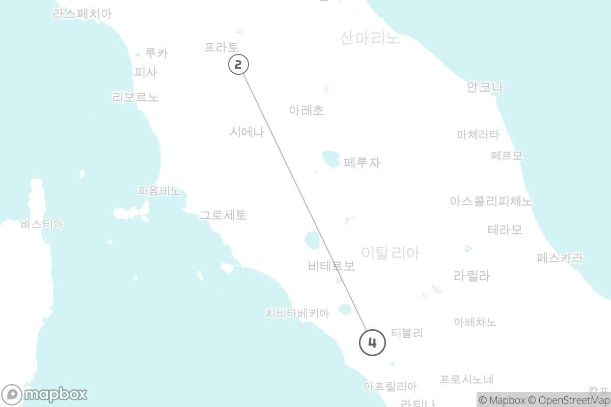 7일 루트 지도