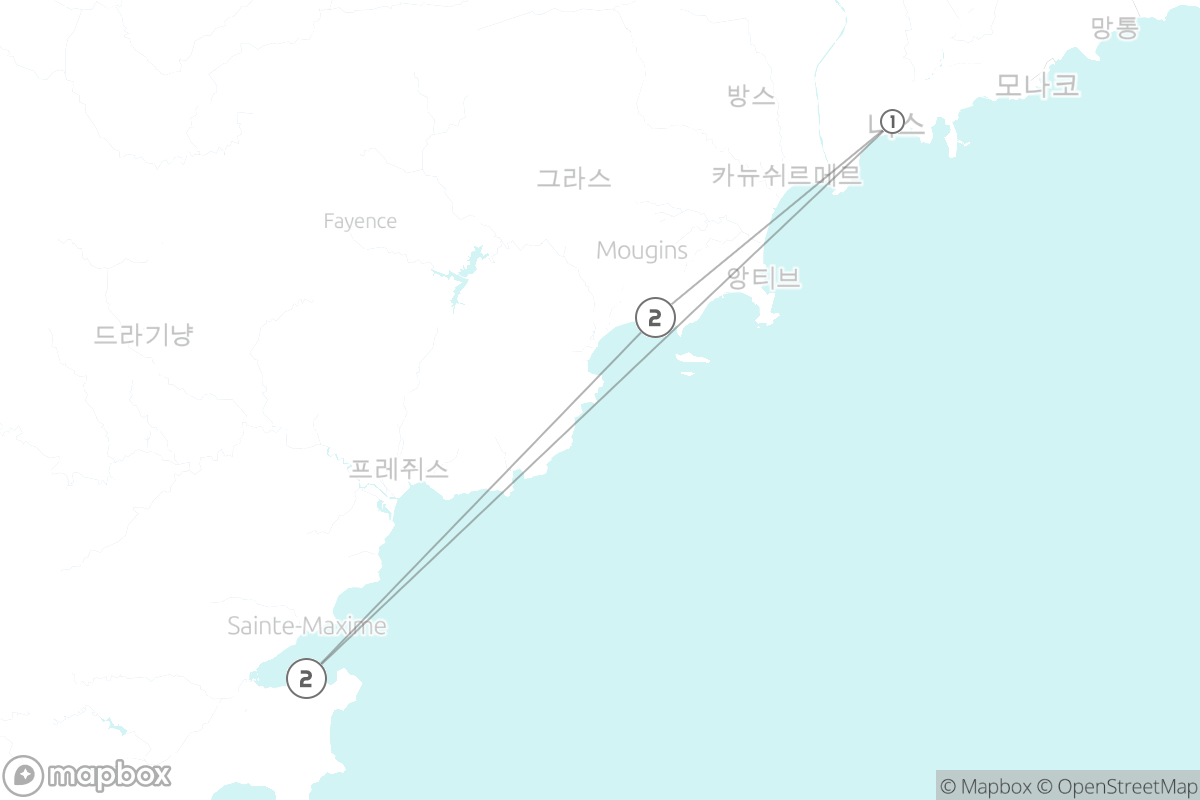 7일 루트 지도