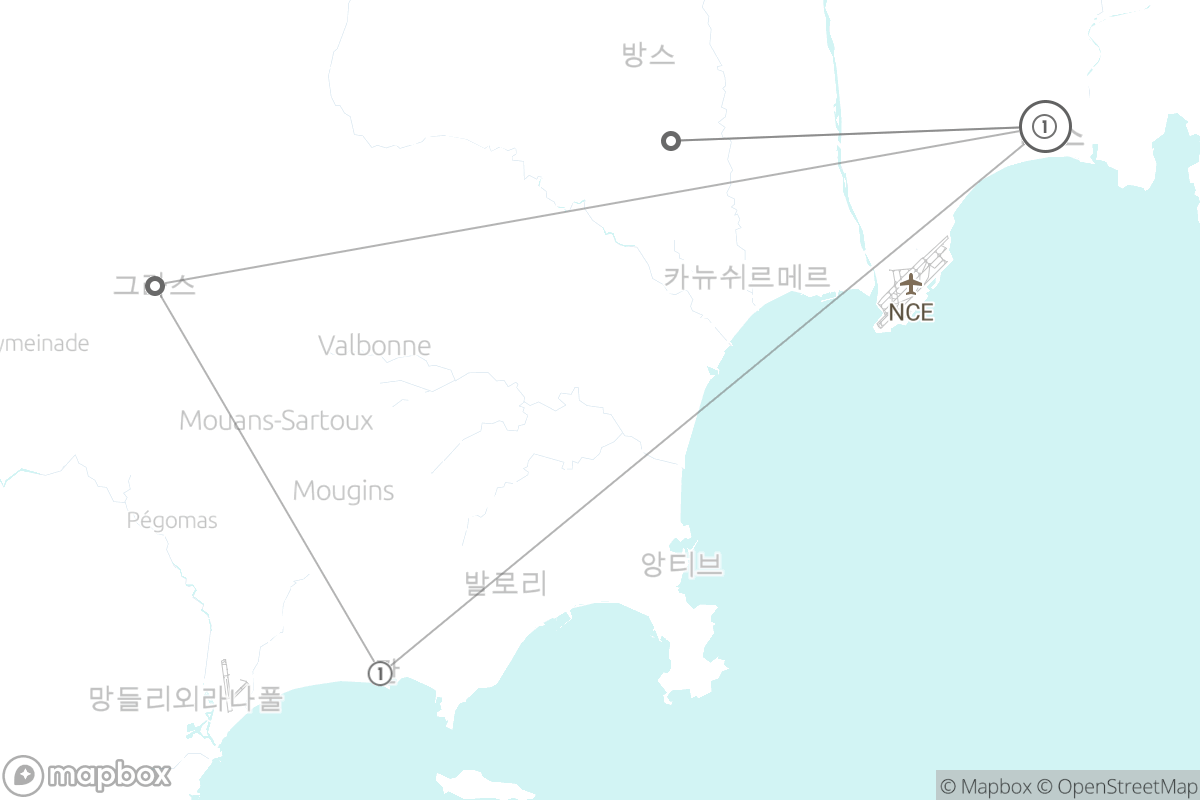 7일 루트 지도