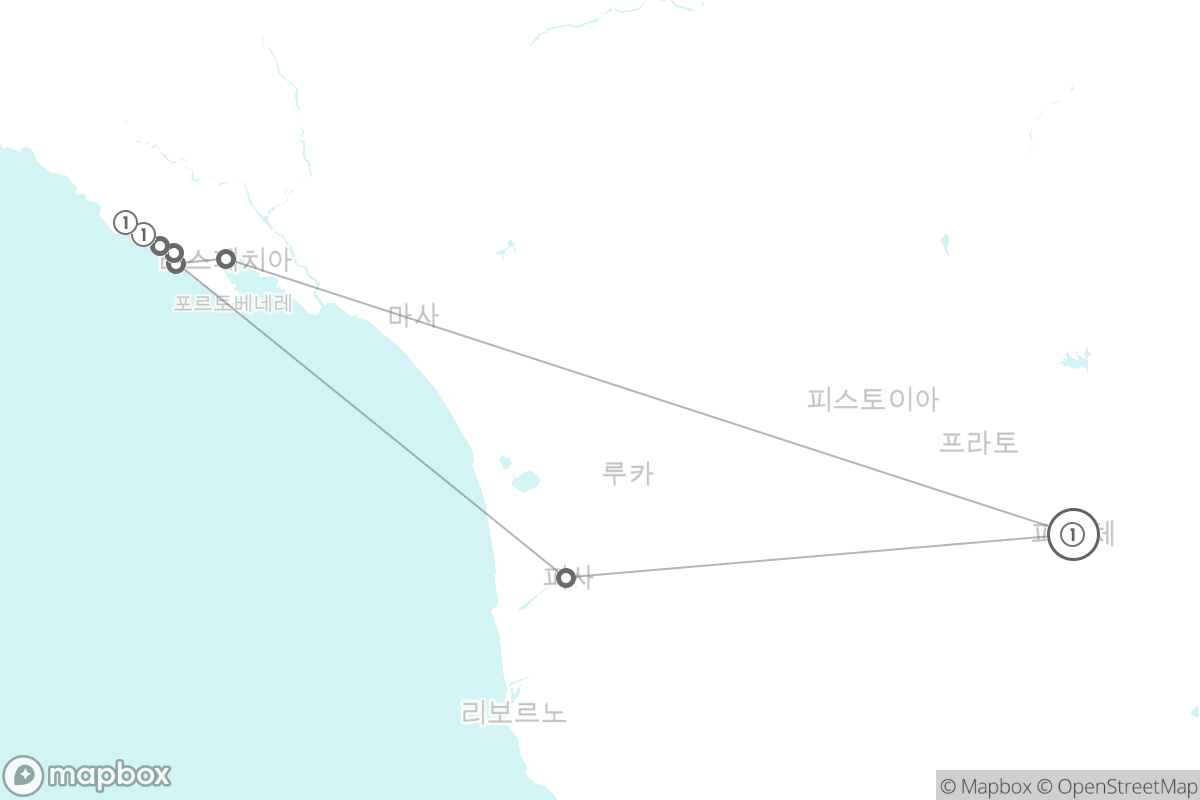 7일 루트 지도