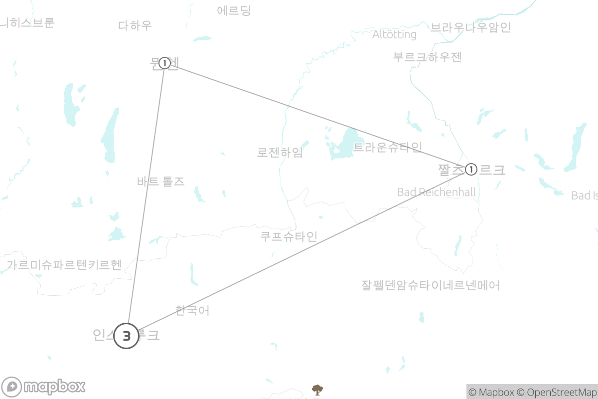 7일 루트 지도