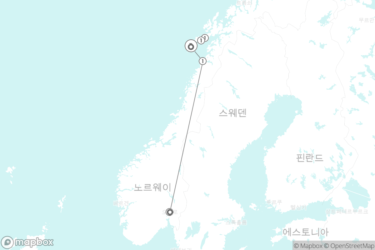 7일 루트 지도